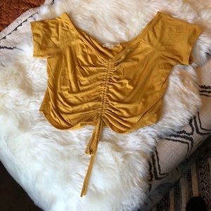 Yellow Extendable Crop Top